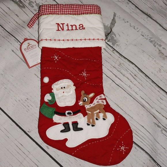 Pottery Barn Kids Other Pottery Barn Rudolph Quilted Stocking